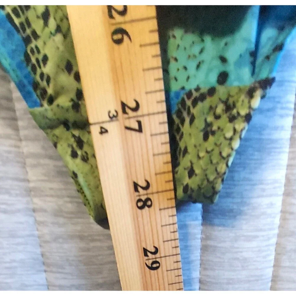 Michael Kors Women’s One Piece Swimsuit Size 10 Blue Green Snake Print